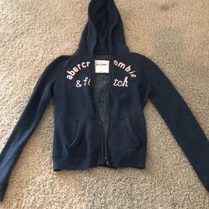 Abercrombie kids jacket with fuzzy interior